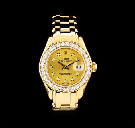 rolex datejust 18kt yellow gold women& 39|white gold rolex with diamonds.